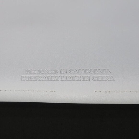 Glass Ladder & Co Megan Portfolio Clutch Causebox Vegan Leather Gray Blue $120 - Picture 4 of 7